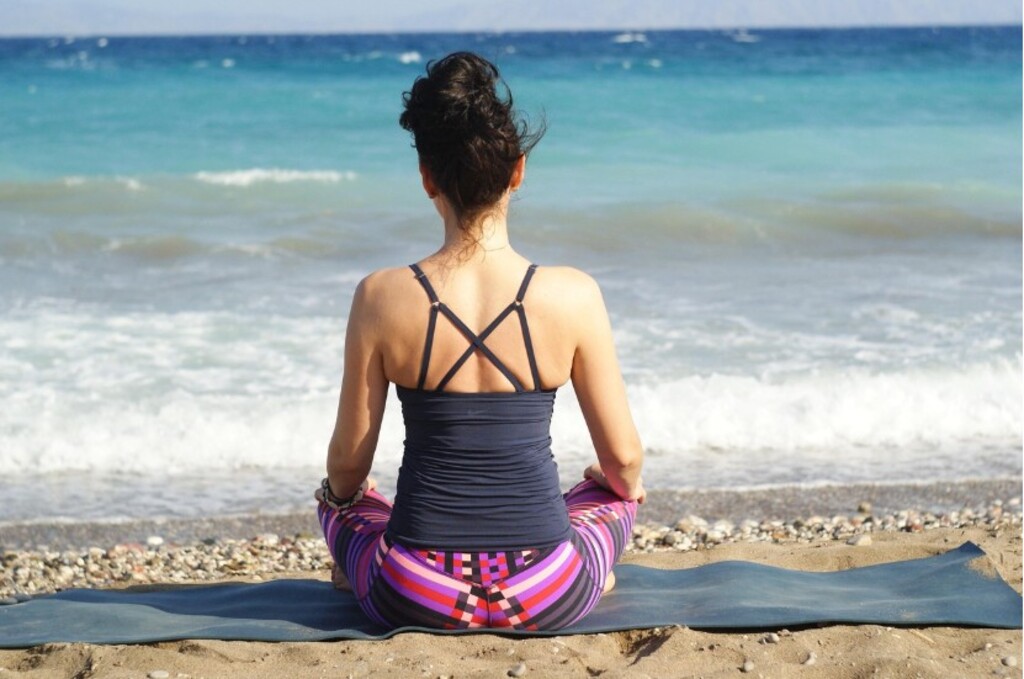 Yoga à la plage