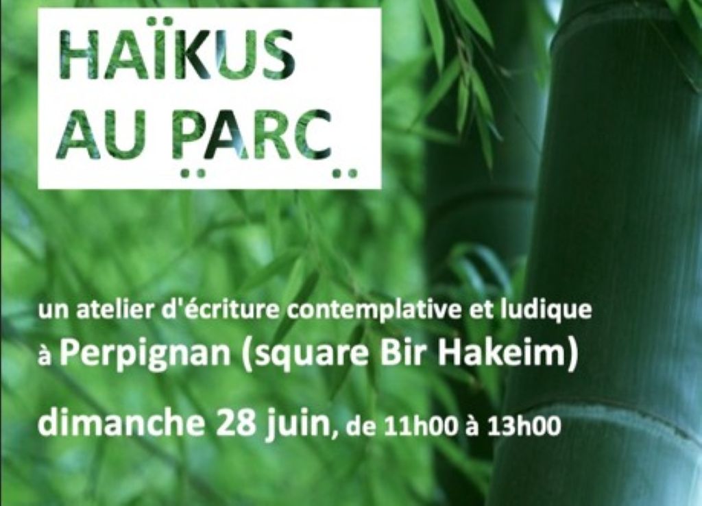 Atelier d’écriture créative: "Haïkus au parc - écrire en s’amusant"