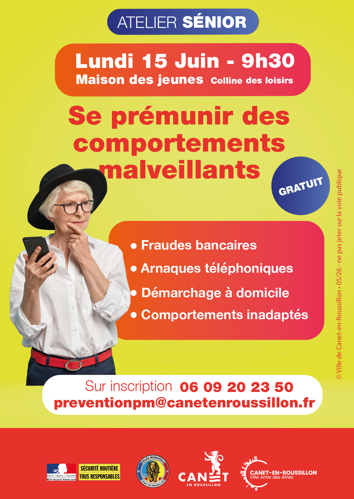Ateliers seniors - se premunir des comportements malveillants