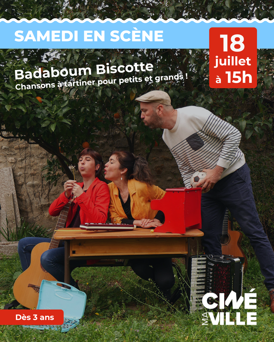 "Samedis en scène": Badaboum biscotte