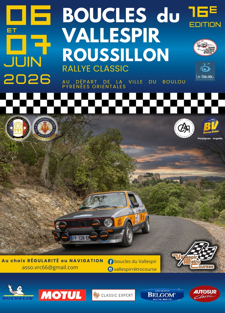 RALLYE CLASSIC - BOUCLES DU VALLESPIR-ROUSSILLON