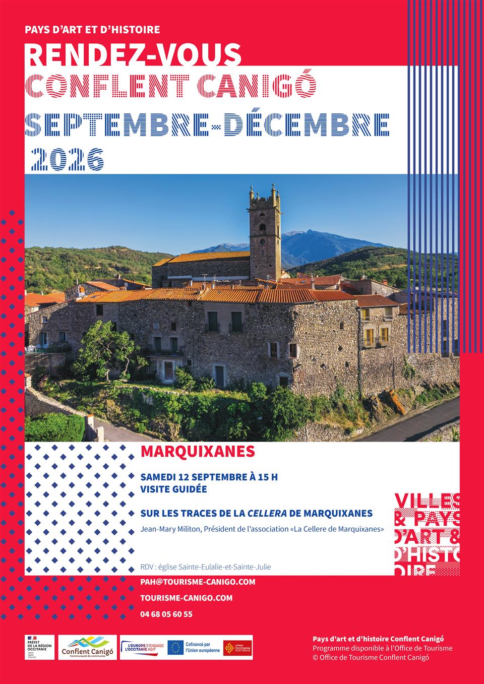 Rendez-vous du pays d’art et d’histoire visite - la cellera de Marquixanes