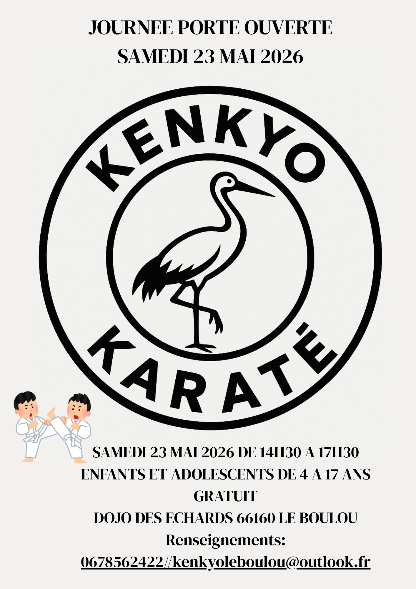 KENKYO KARATE - JOURNÉE PORTE OUVERTE