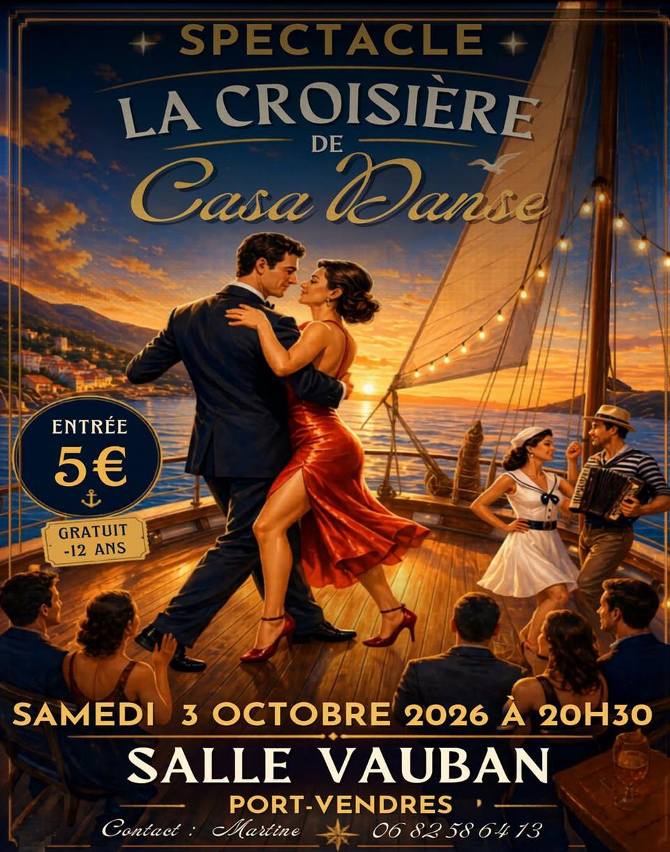 Spectacle "la croisière de casa danse"