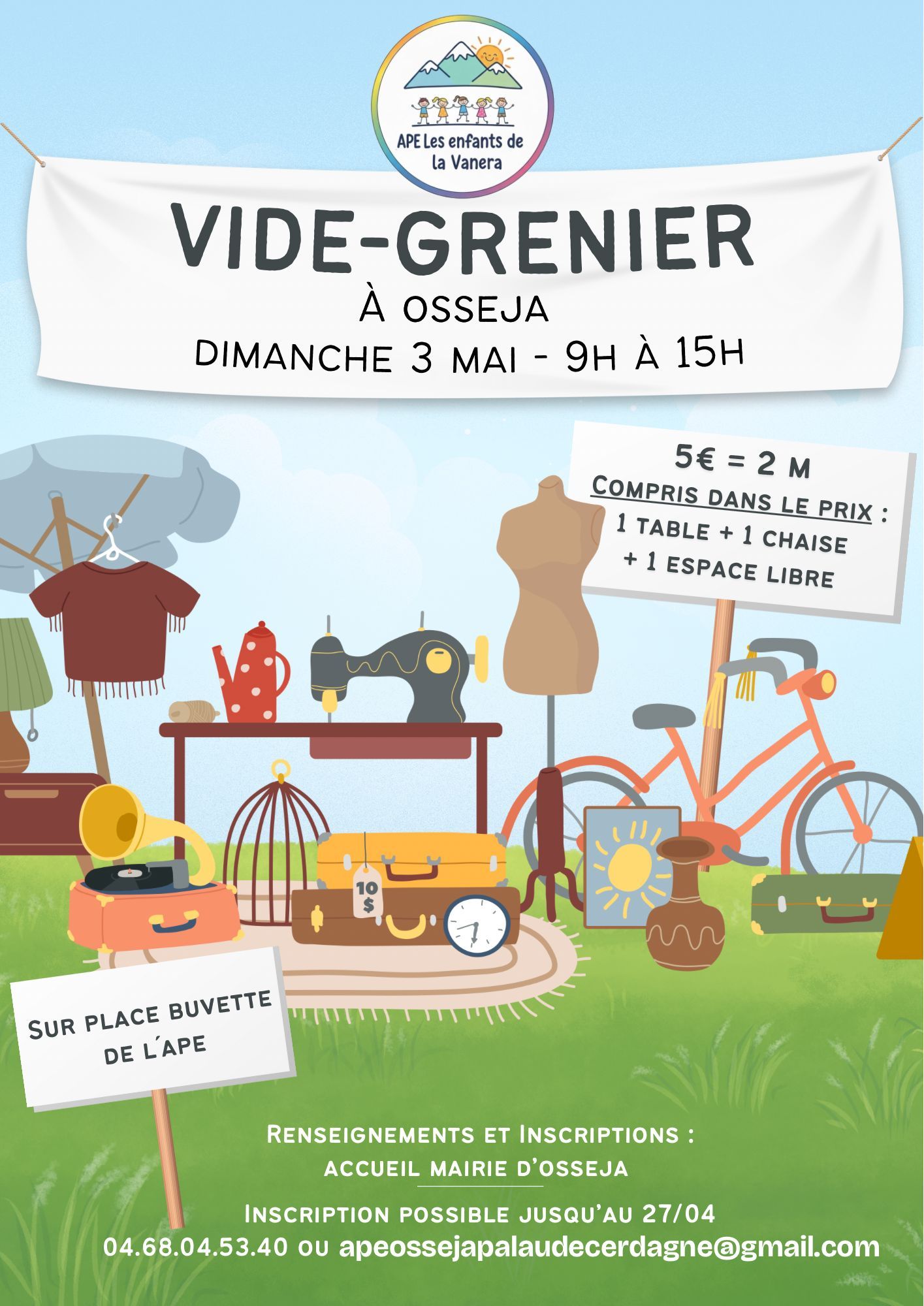 VIDE GRENIERS – OSSÉJA