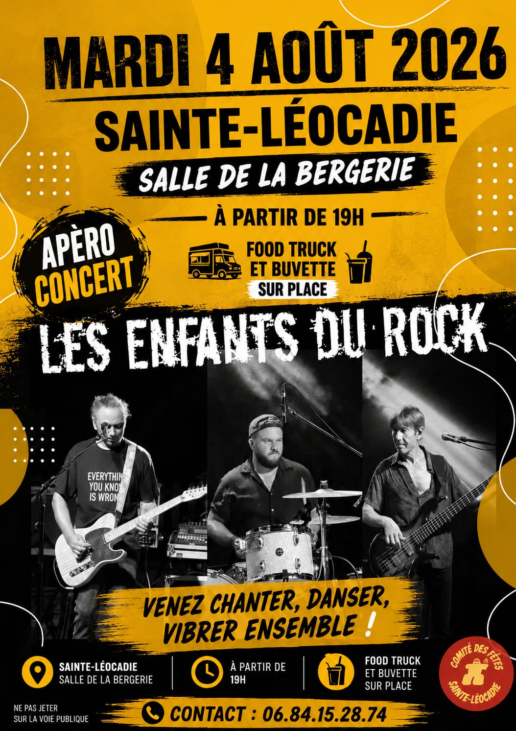 APÉRO CONCERT « LES ENFANTS DU ROCK » – SAINTE-LÉOCADIE