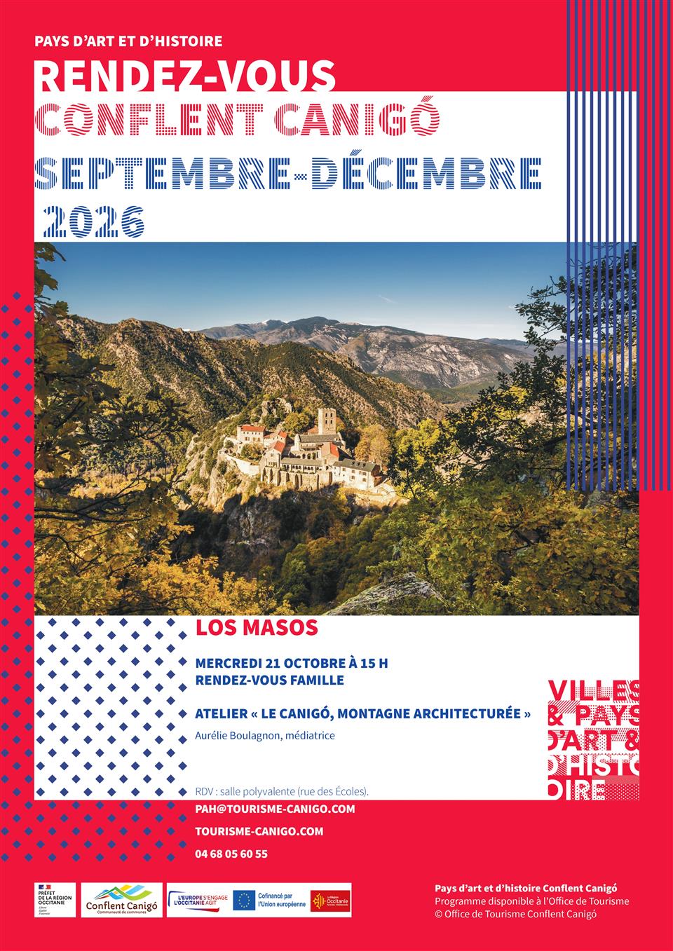 Rendez-vous du pays d’art et d’histoire famille - le canigó, montagne architecturée