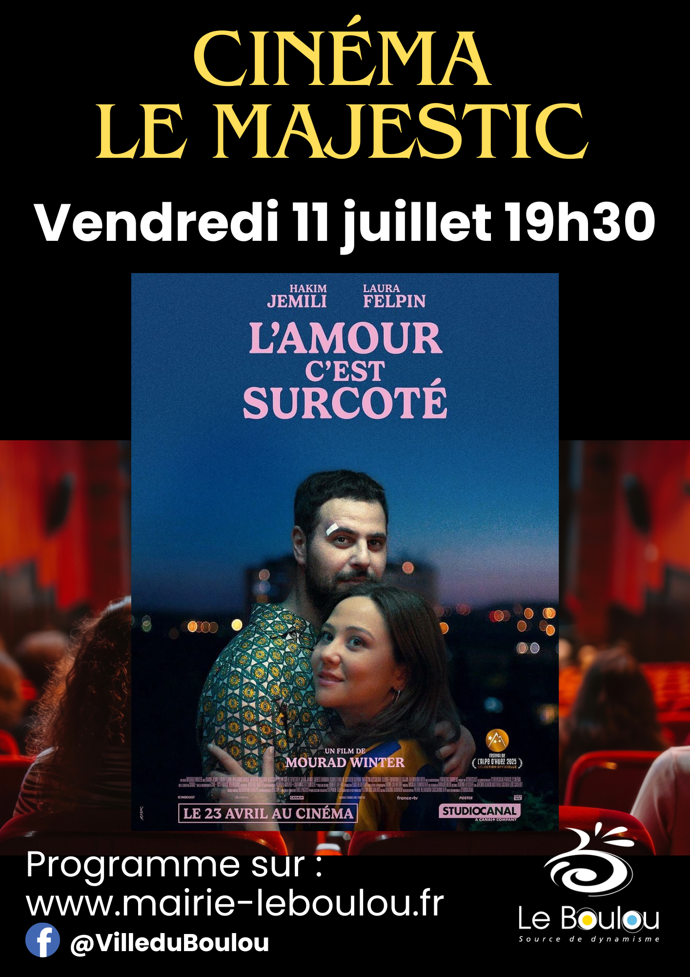 SÉANCE DE CINÉMA - "L’AMOUR C’EST SURCOTÉ"