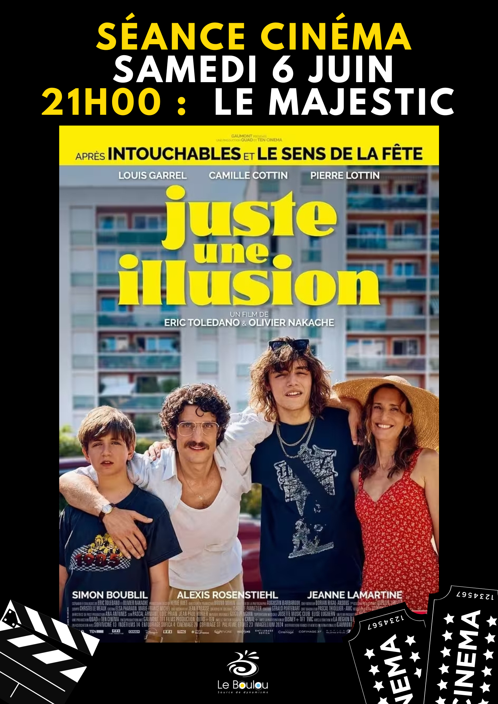 SÉANCE CINÉMA "JUSTE UNE ILLUSION"