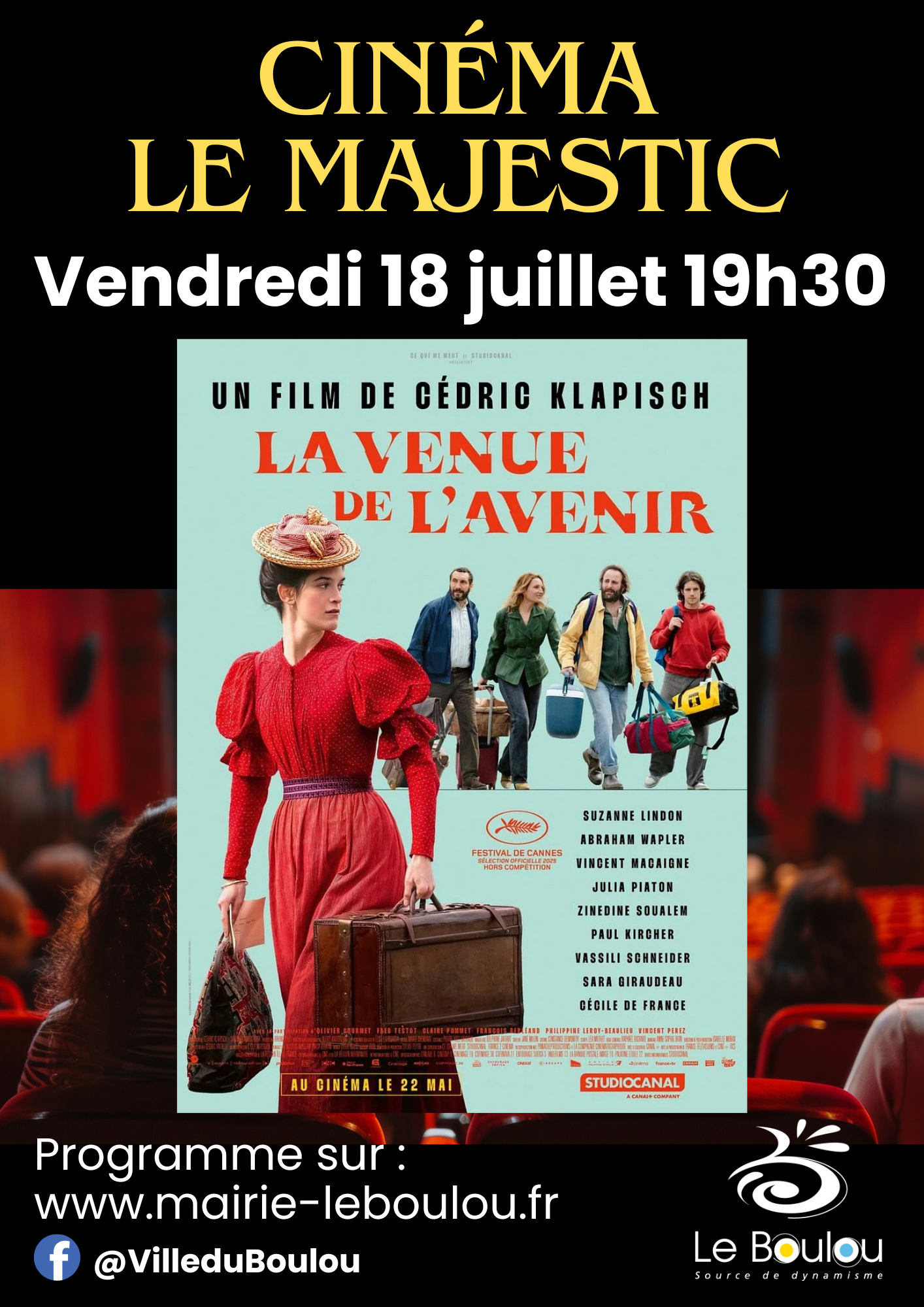 SÉANCE DE CINÉMA - "LA VENUE DE L'AVENIR"