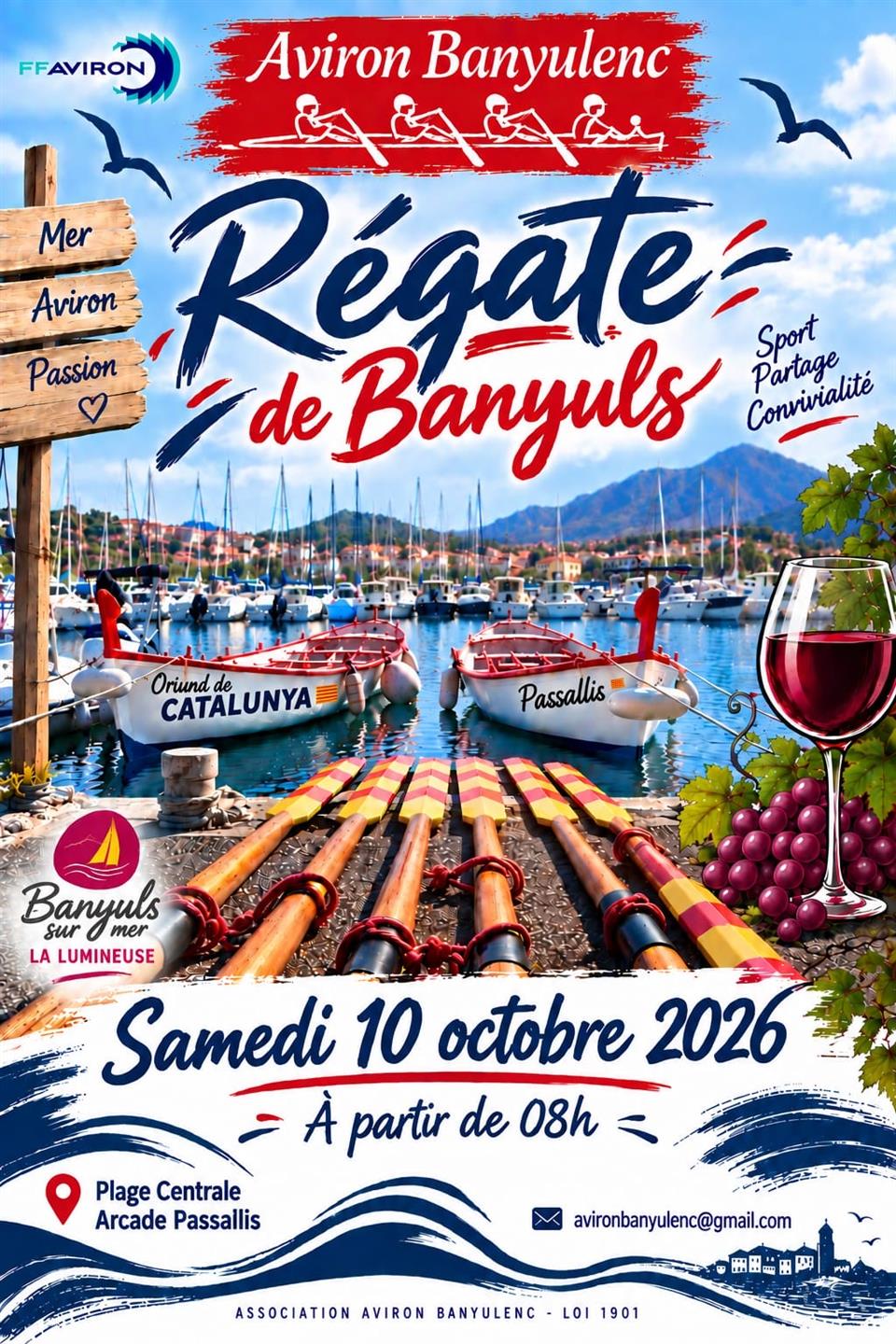 Régate de l’aviron banyulenc