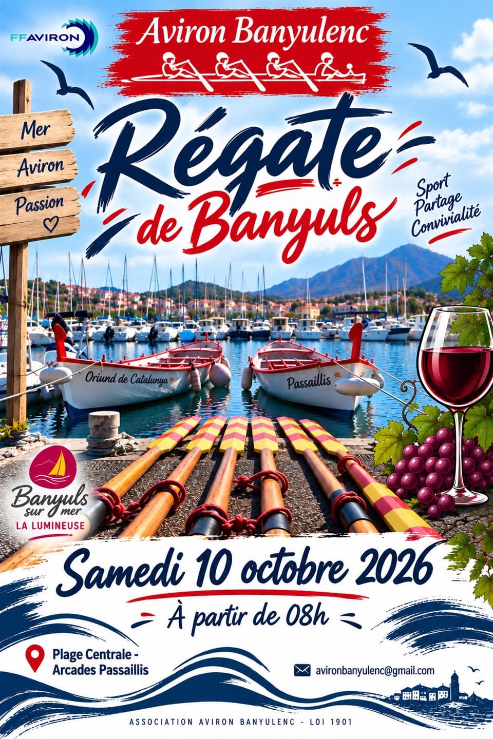 Régate de l’aviron banyulenc