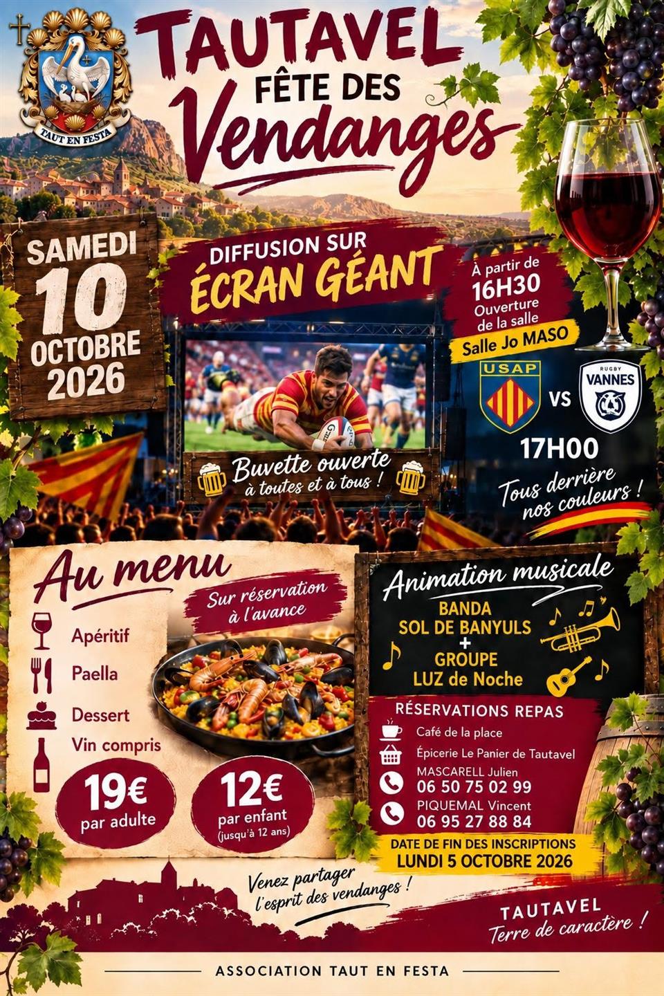 Fête des vendanges à Tautavel!