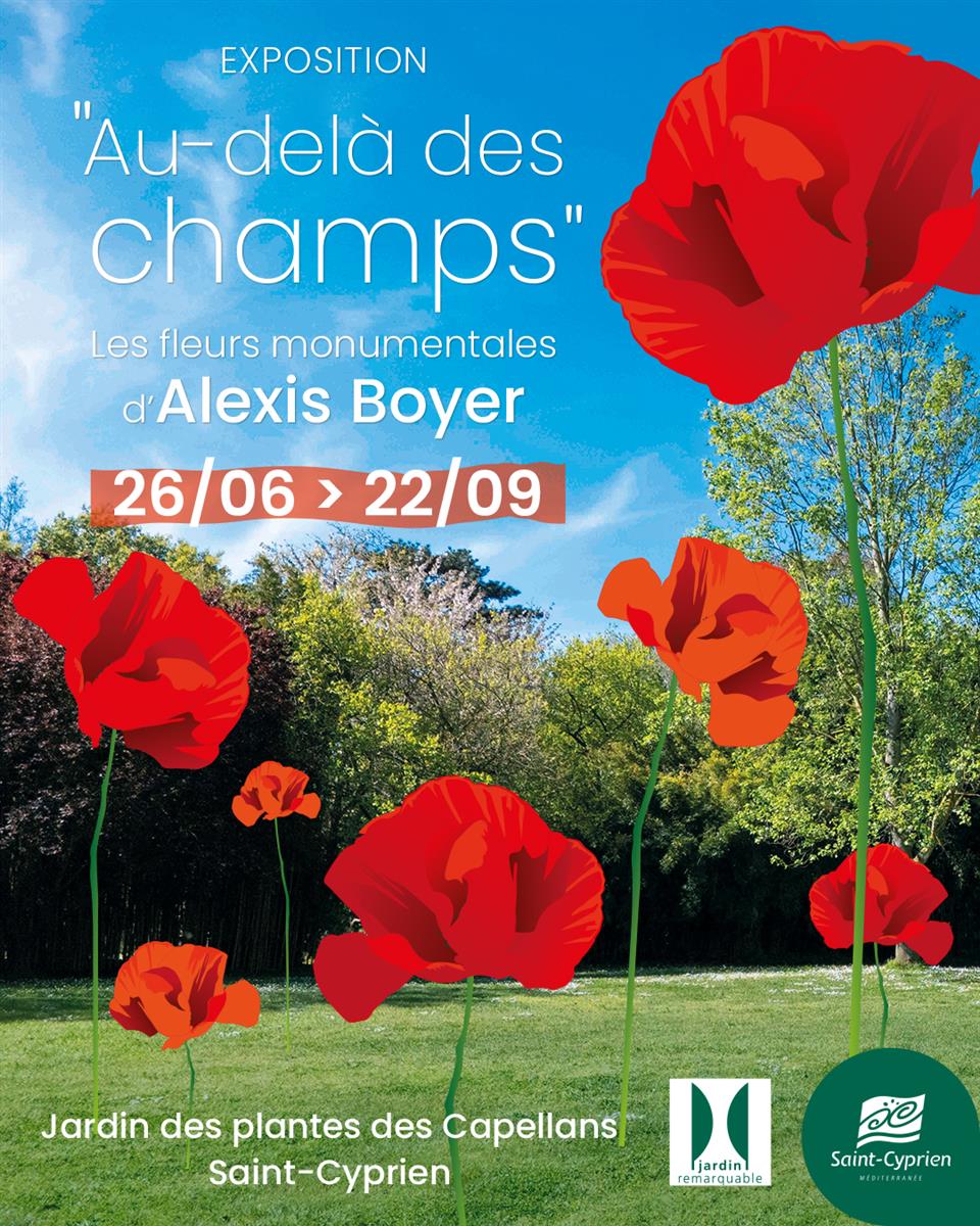 Exposition "au-delà des champs" les fleurs monumentales d’alexis boyer