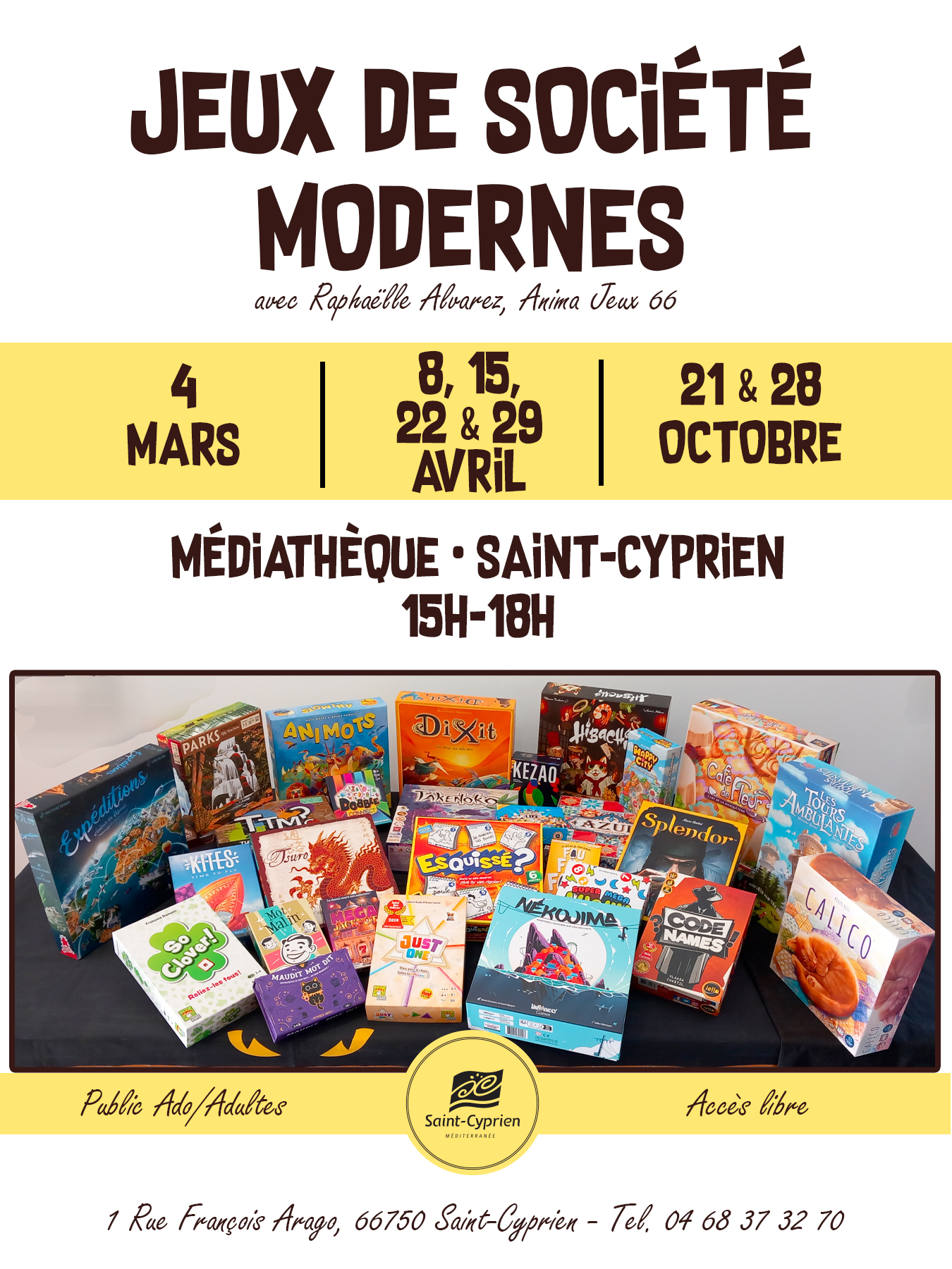 JEUX AVEC RAPHAËLLE ALVAREZ, SOCIÉTÉ ANIMA JEUX 66