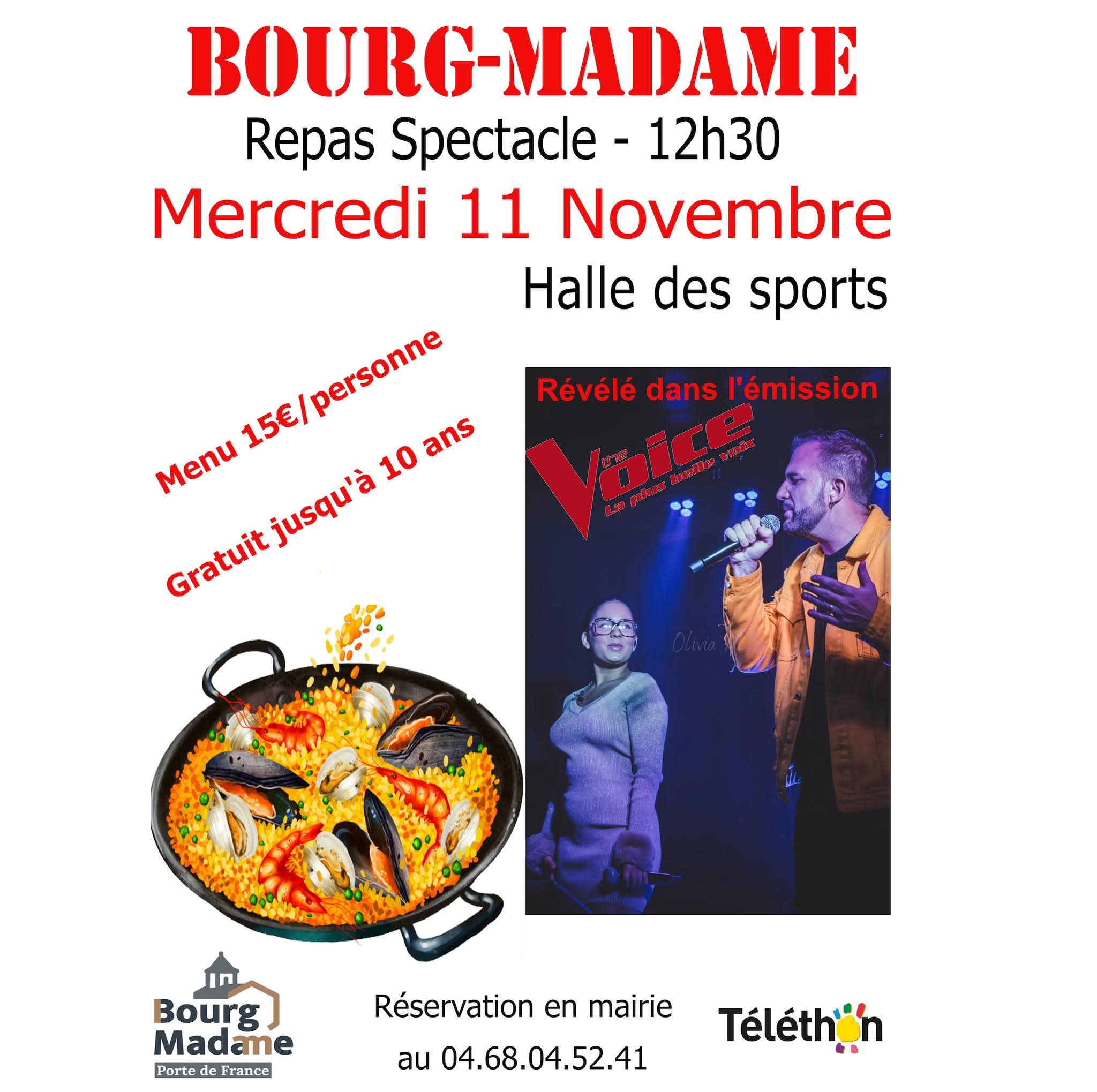 REPAS SPECTACLE – BOURG-MADAME