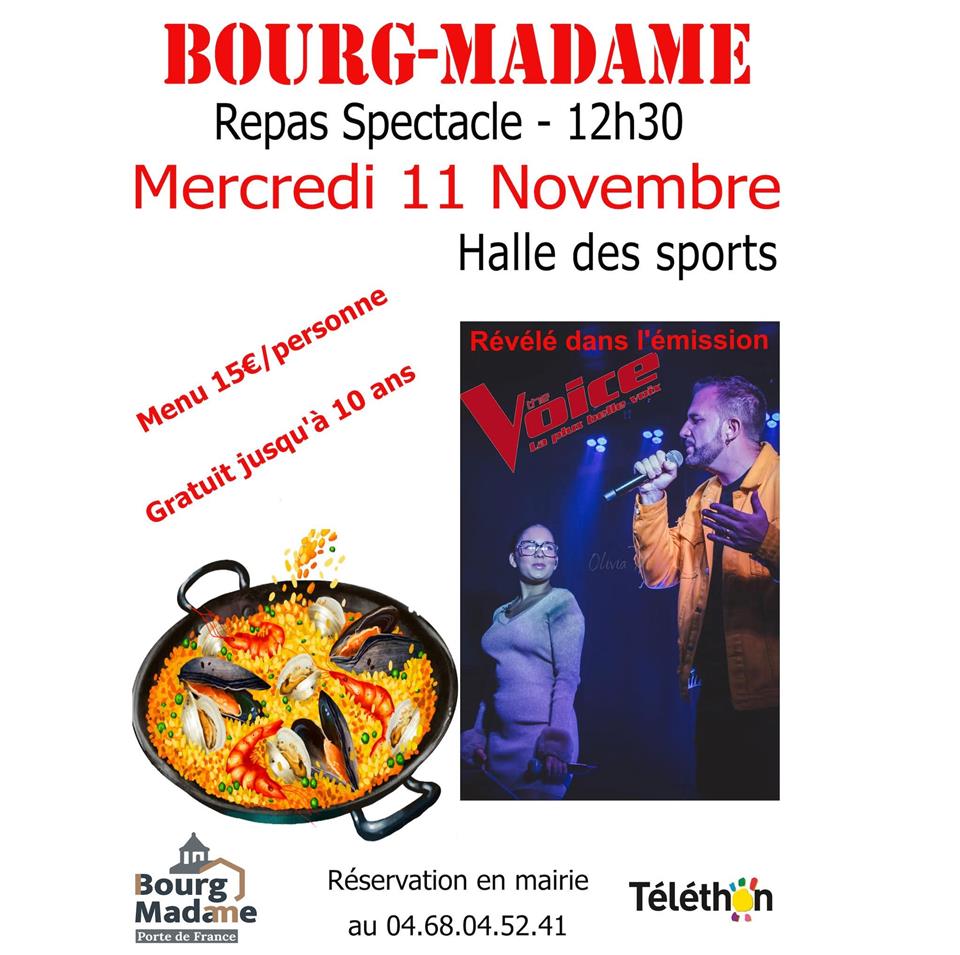 Repas spectacle - Bourg-Madame