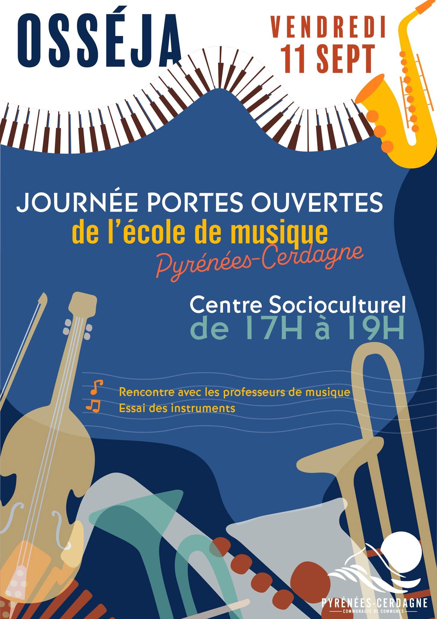 JOURNÉE PORTES OUVERTES DE L&rsquo;ÉCOLE DE MUSIQUE PYRÉNÉES-CERDAGNE
