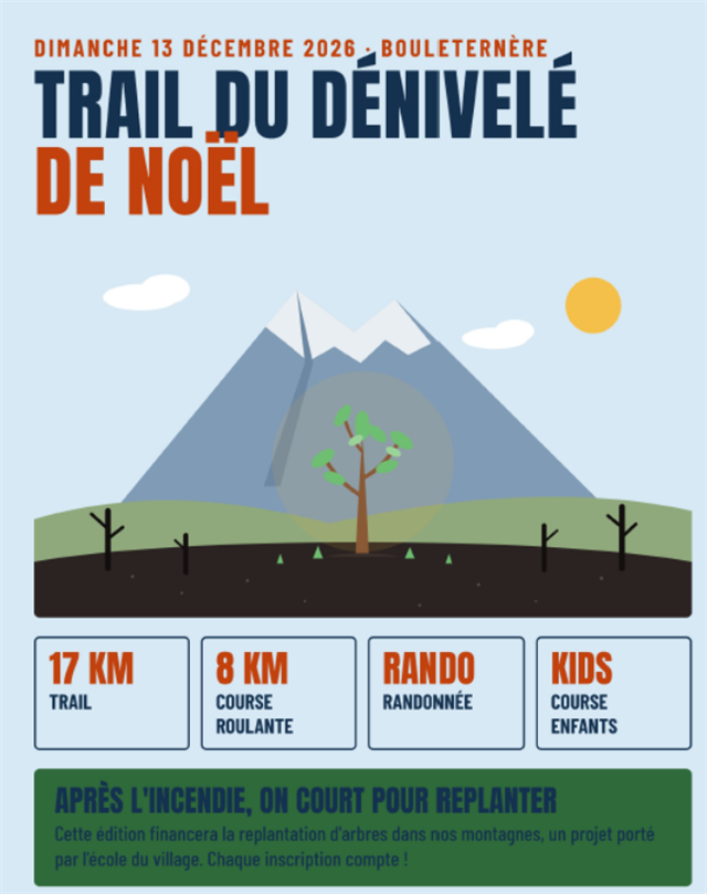 Trail du dénivelé de noël