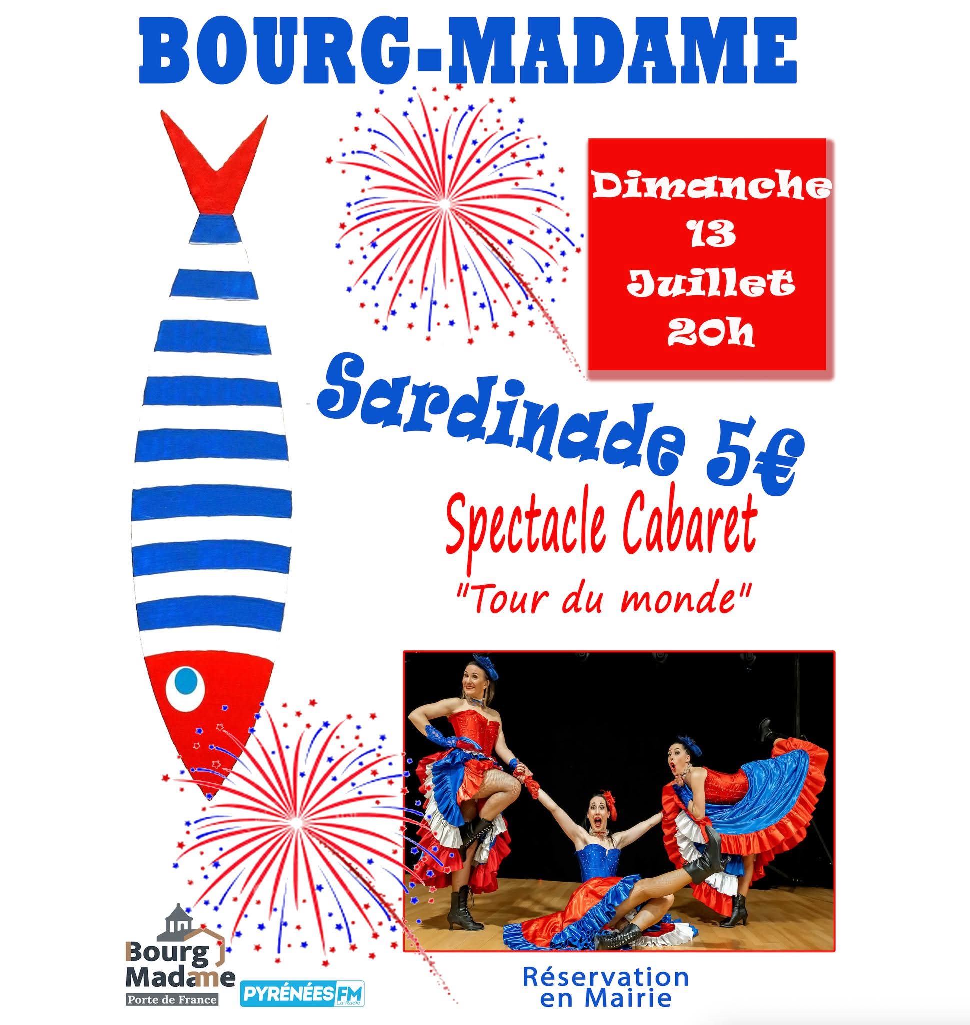 SARDINADE ET SPECTACLE – BOURG-MADAME