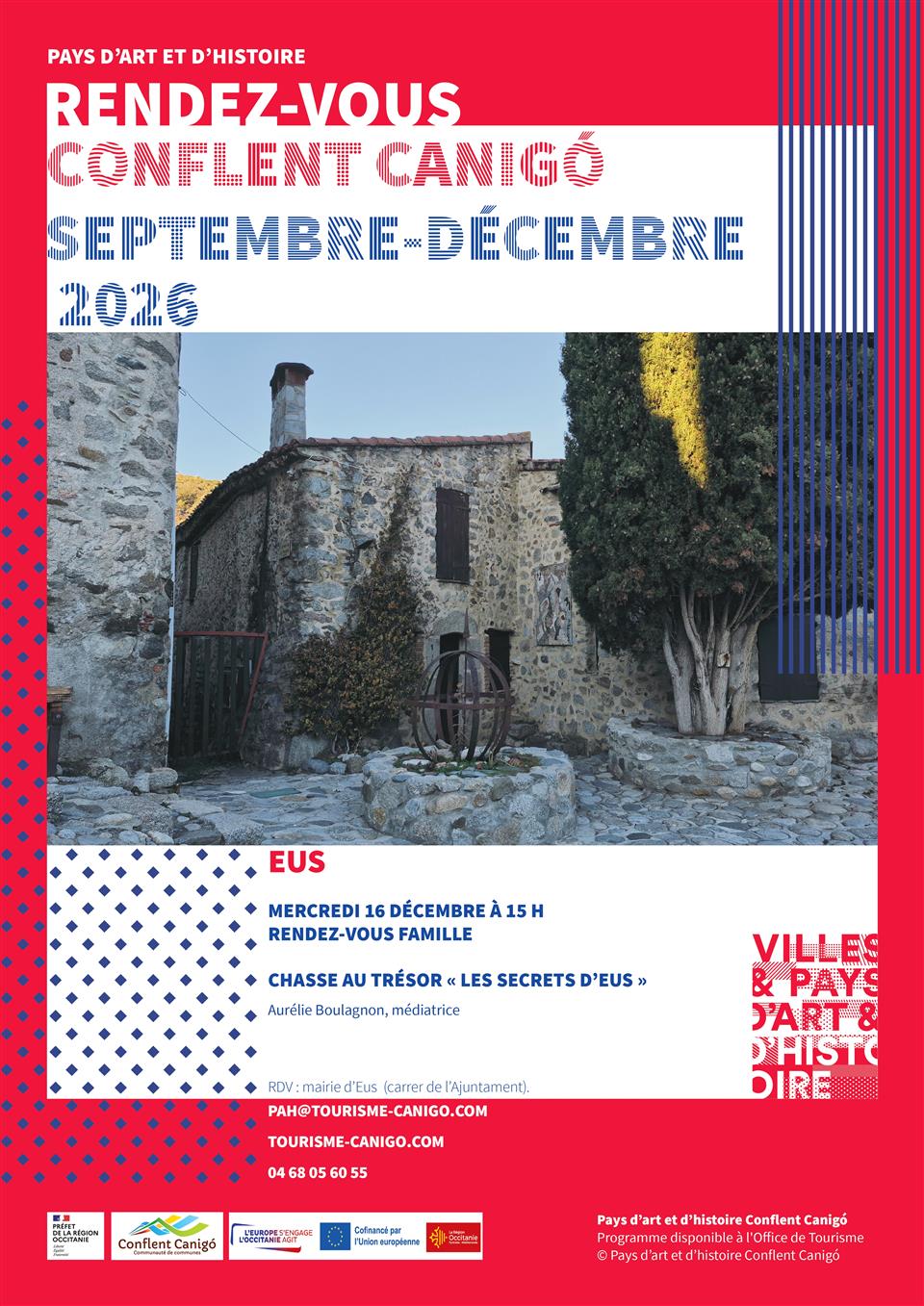 Rendez-vous du pays d’art et d’histoire famille - jeu de piste « les secrets d’Eus »