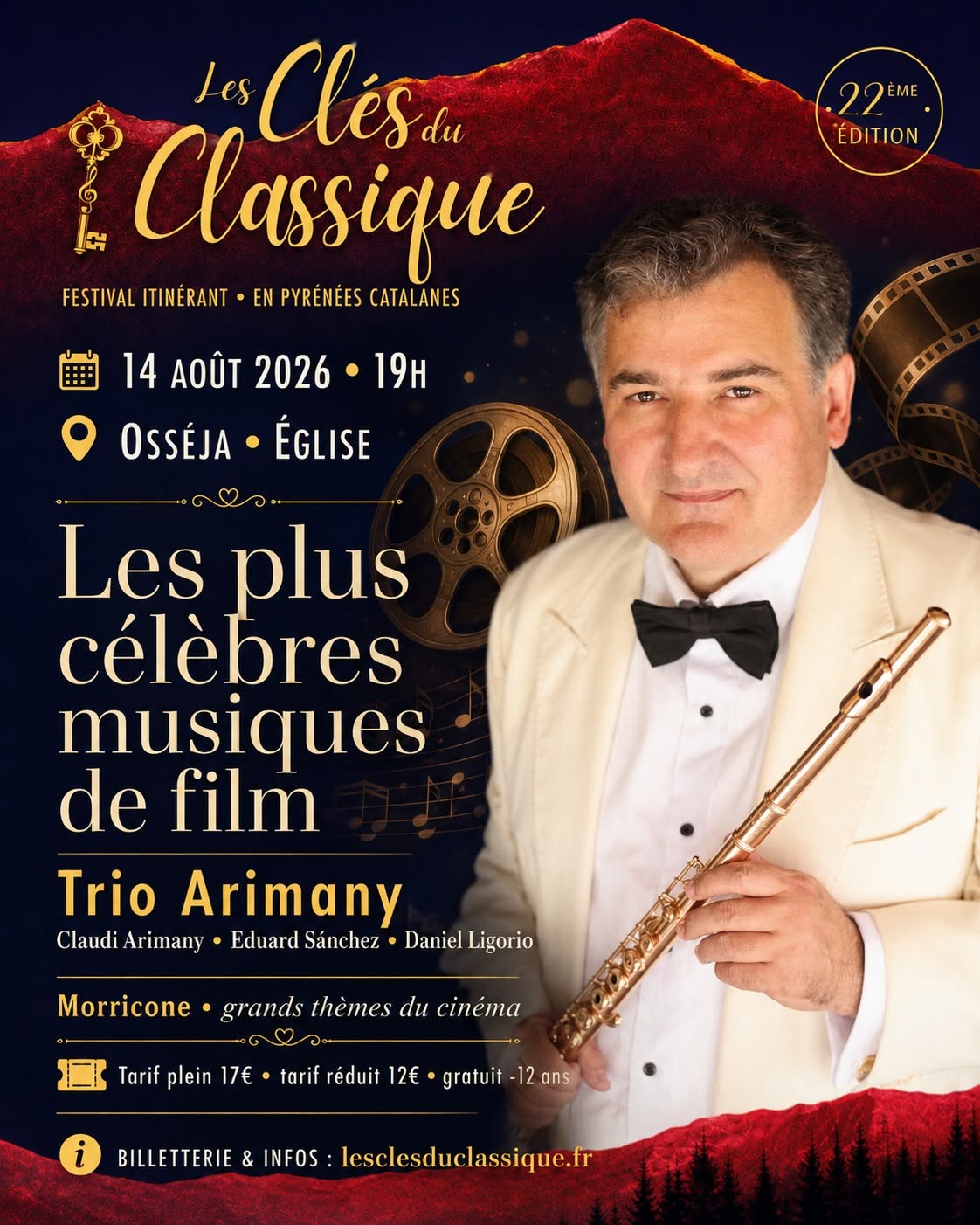 FESTIVAL LES CLES DU CLASSIQUE – LES PLUS CÉLÈBRES MUSIQUES DE FILM: TRIO ARMANY