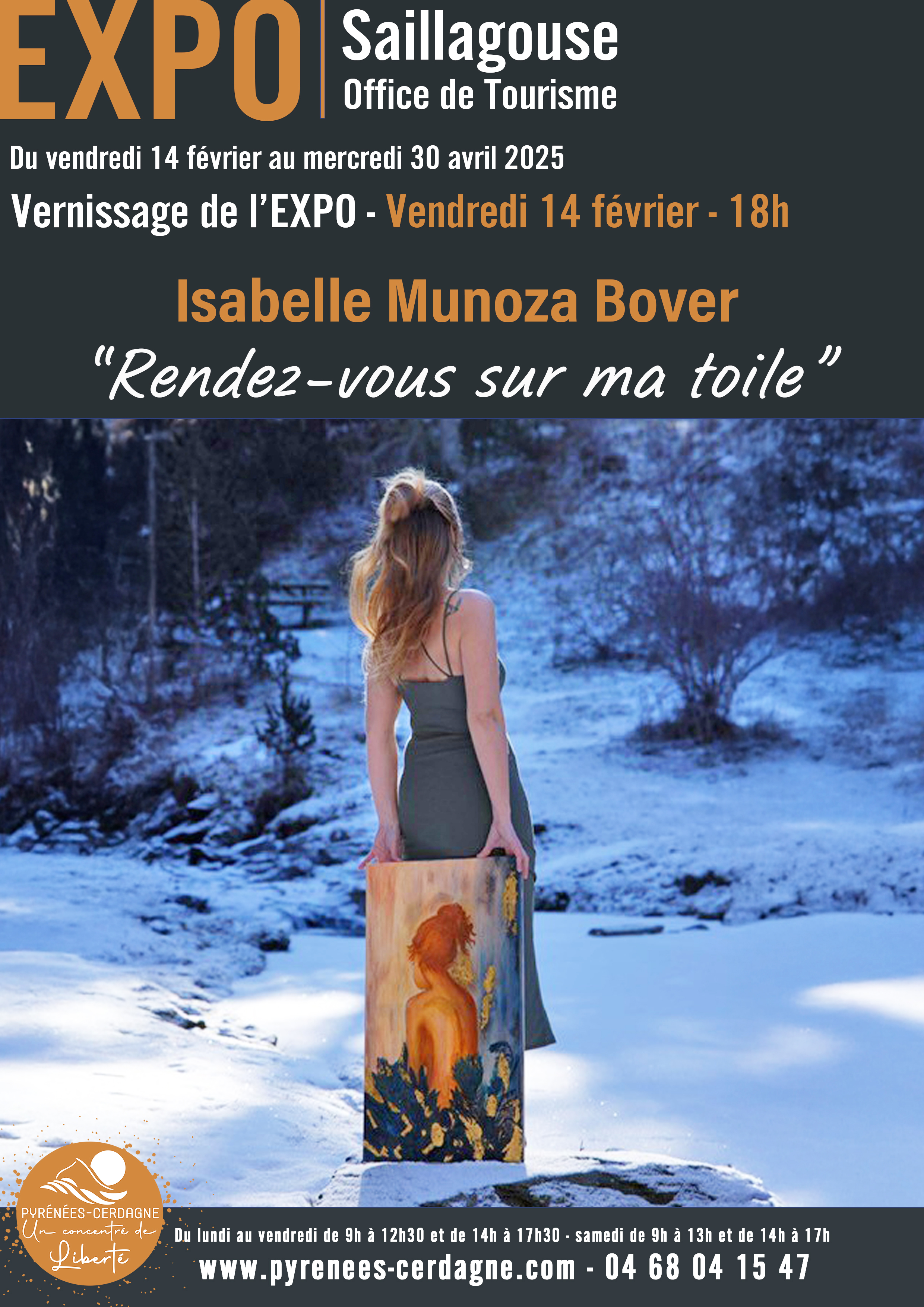 EXPOSITION ISABELLE MUNOZA BOVER “RENDEZ-VOUS SUR MA TOILE”