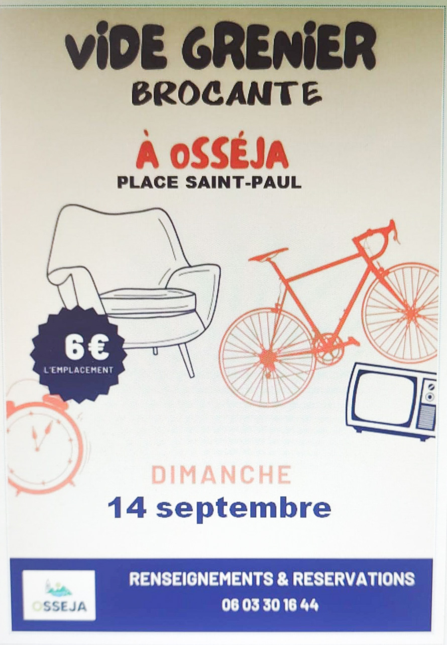 VIDE GRENIER – OSSÉJA