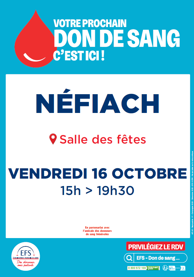 Don du sang Néfiach