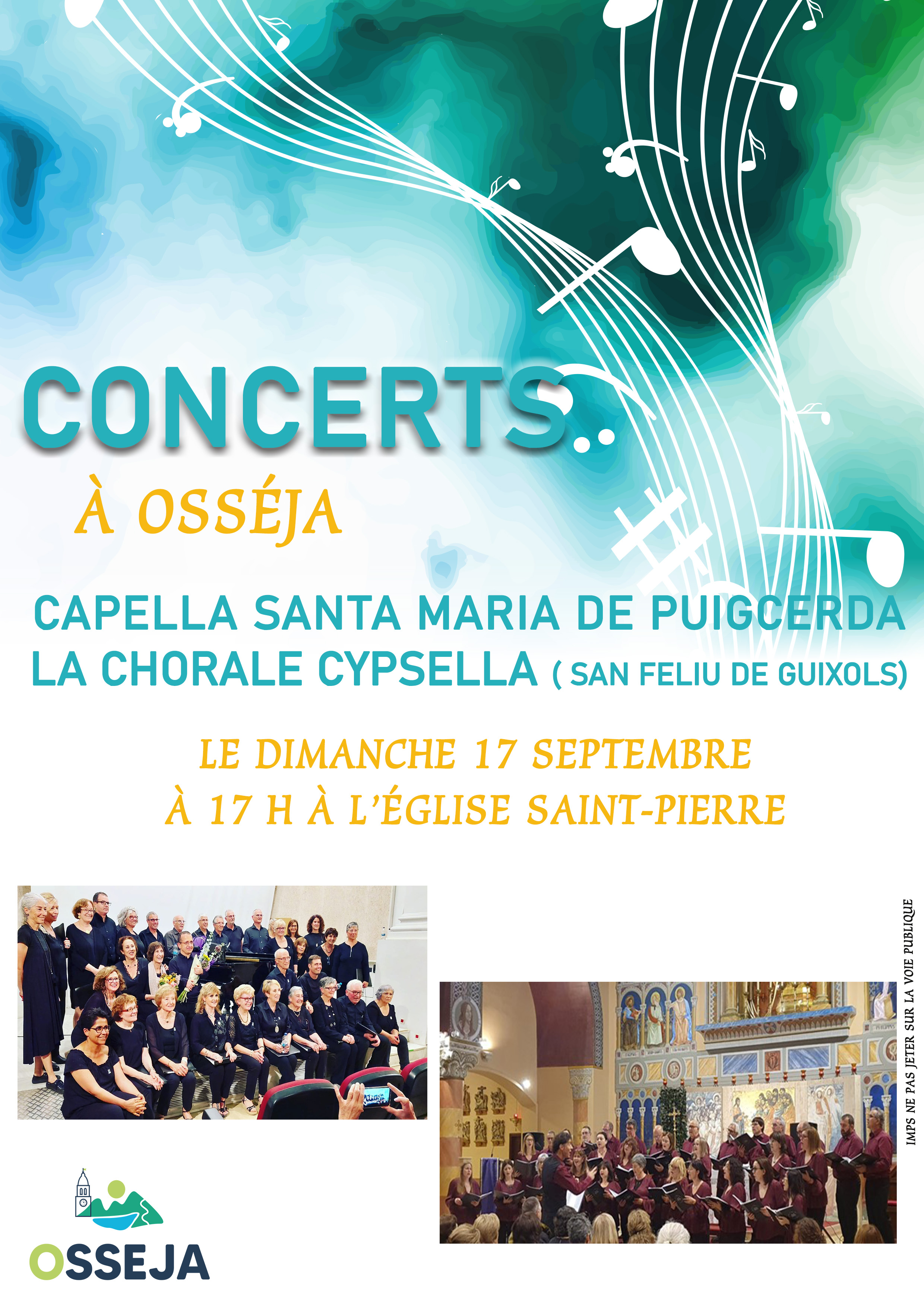 17 SEPT concerts chorales OSSEJA-MAIRIE OSSEJA