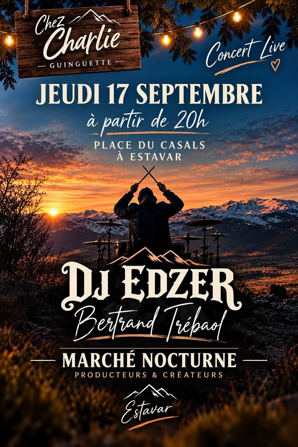 Concert chez charlie: DJ edzer - bertrand trébaof
