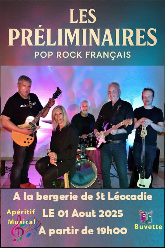 CONCERT « LES PRÉLIMINAIRES » POP ROCK FRANÇAIS