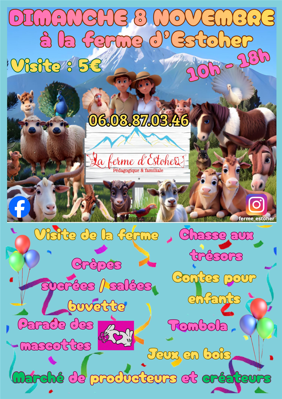 Anniversaire de la ferme d’Estoher