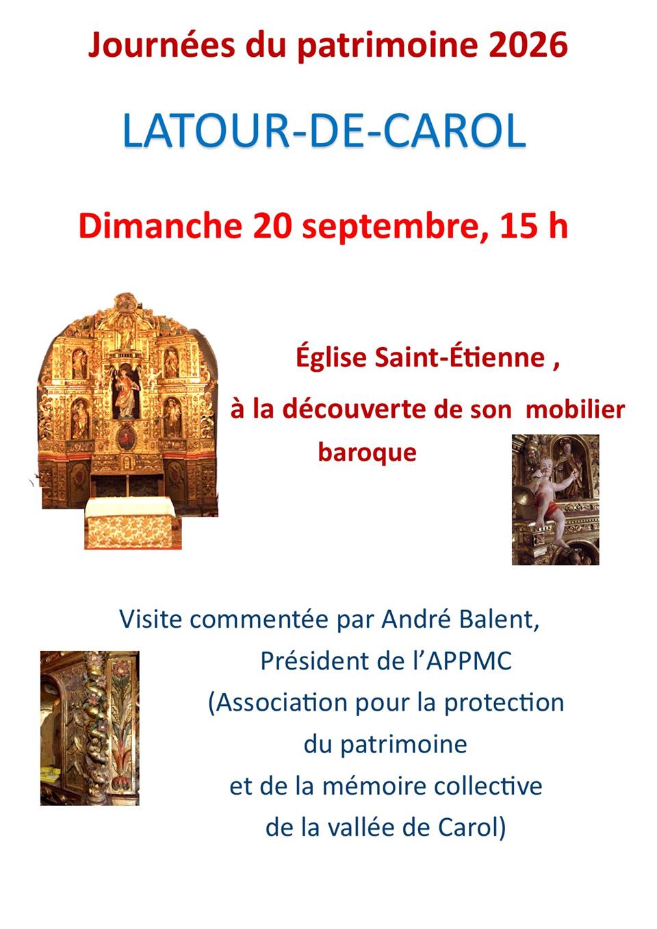 Journées du patrimoine - visite église saint-etienne