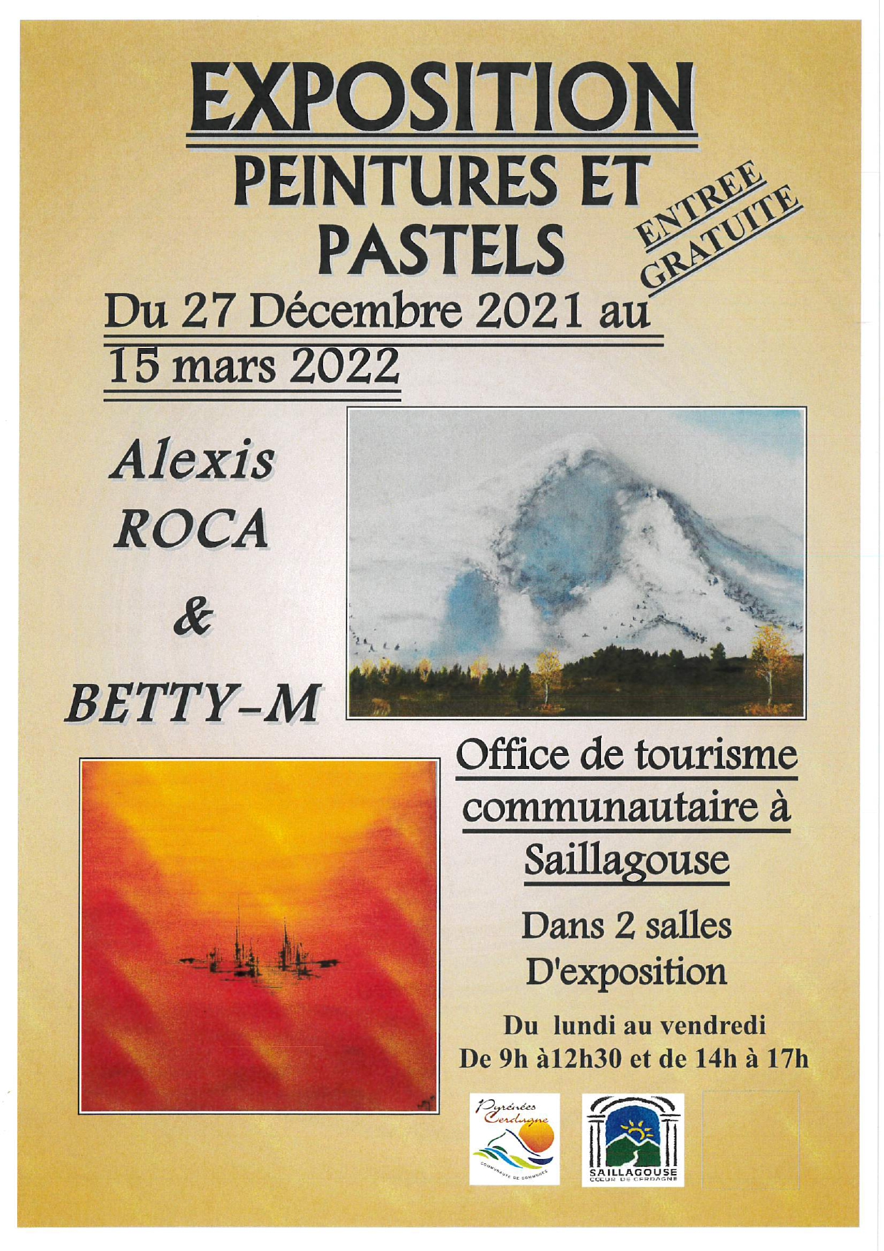 Exposition peintures et pastels-Mairie de Saillagouse