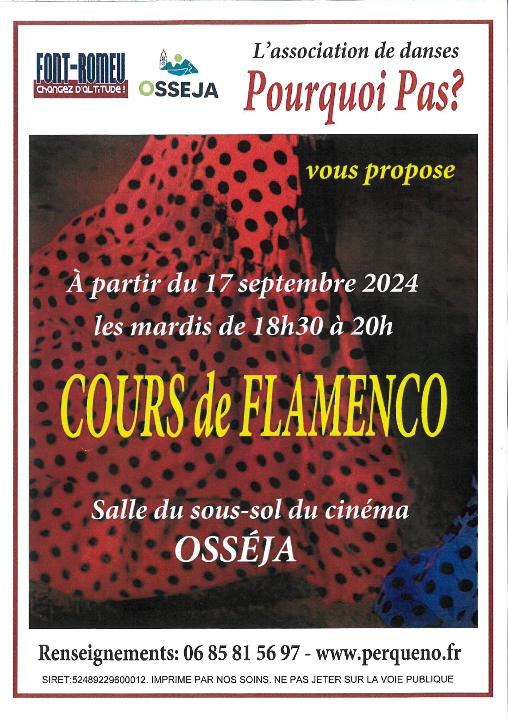 COURS DE FLAMENCO – OSSEJA