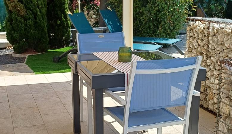 la terrasse du gîte