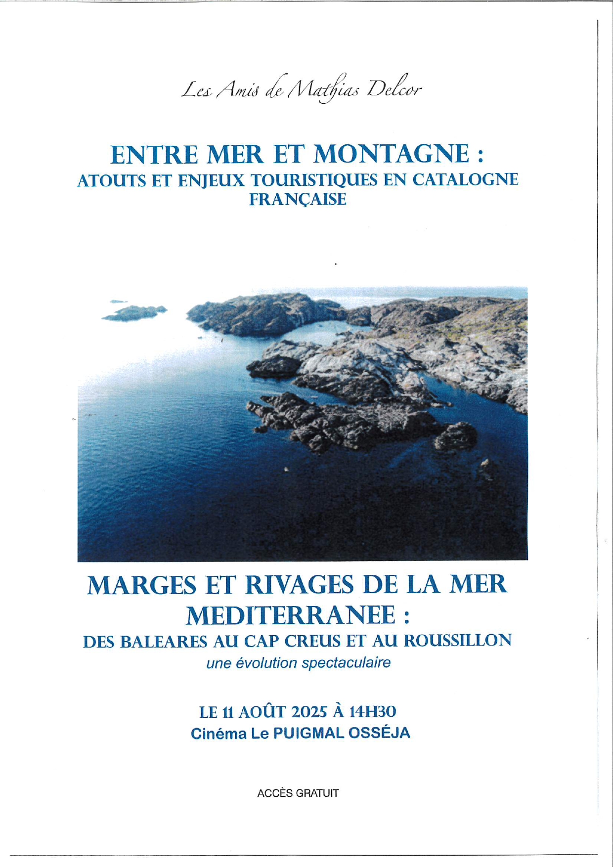 CONFERENCE  » ENTRE MER ET MONTAGNE »