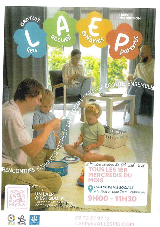 Atelier lieu accueil enfants parents - maureillas las illas mercredi 01 avril 2026