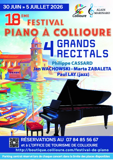 18ᵉ festival de piano à Collioure !