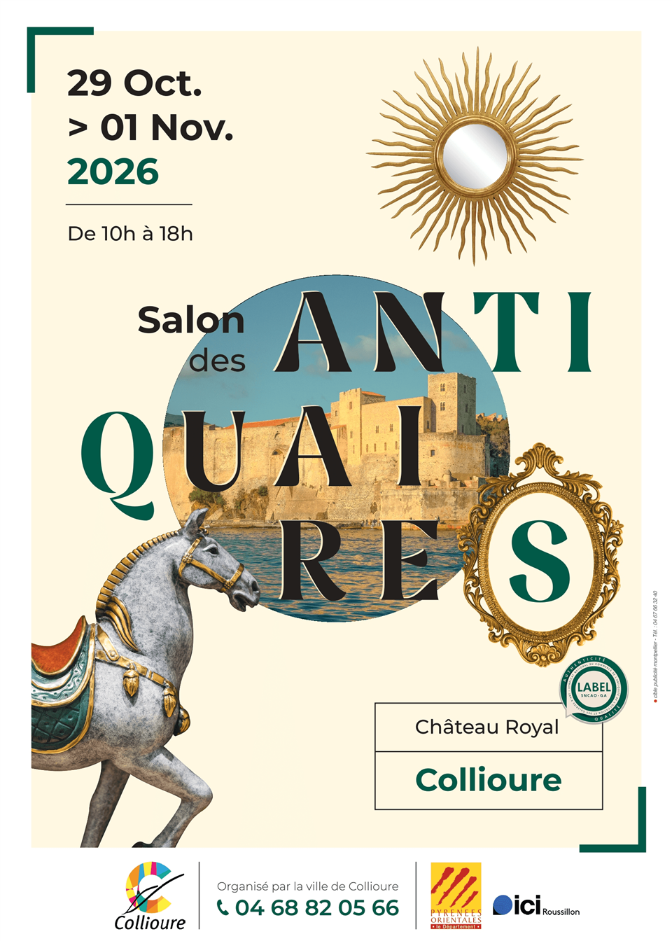 Salon des antiquaires au château royal