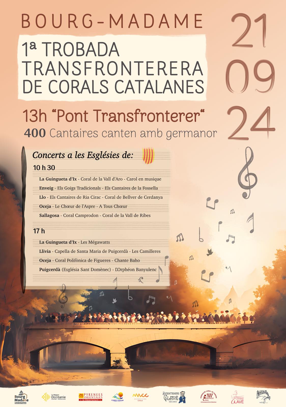 1ERE RENCONTRE TRANSFRONTALIERE DE CHORALES CATALANES