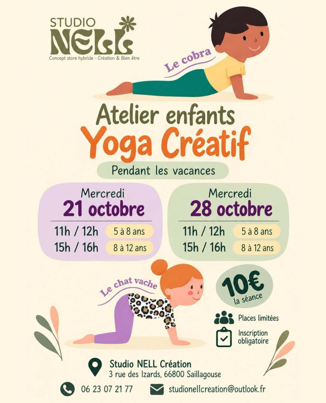 ATELIER ENFANTS – YOGA CRÉATIF