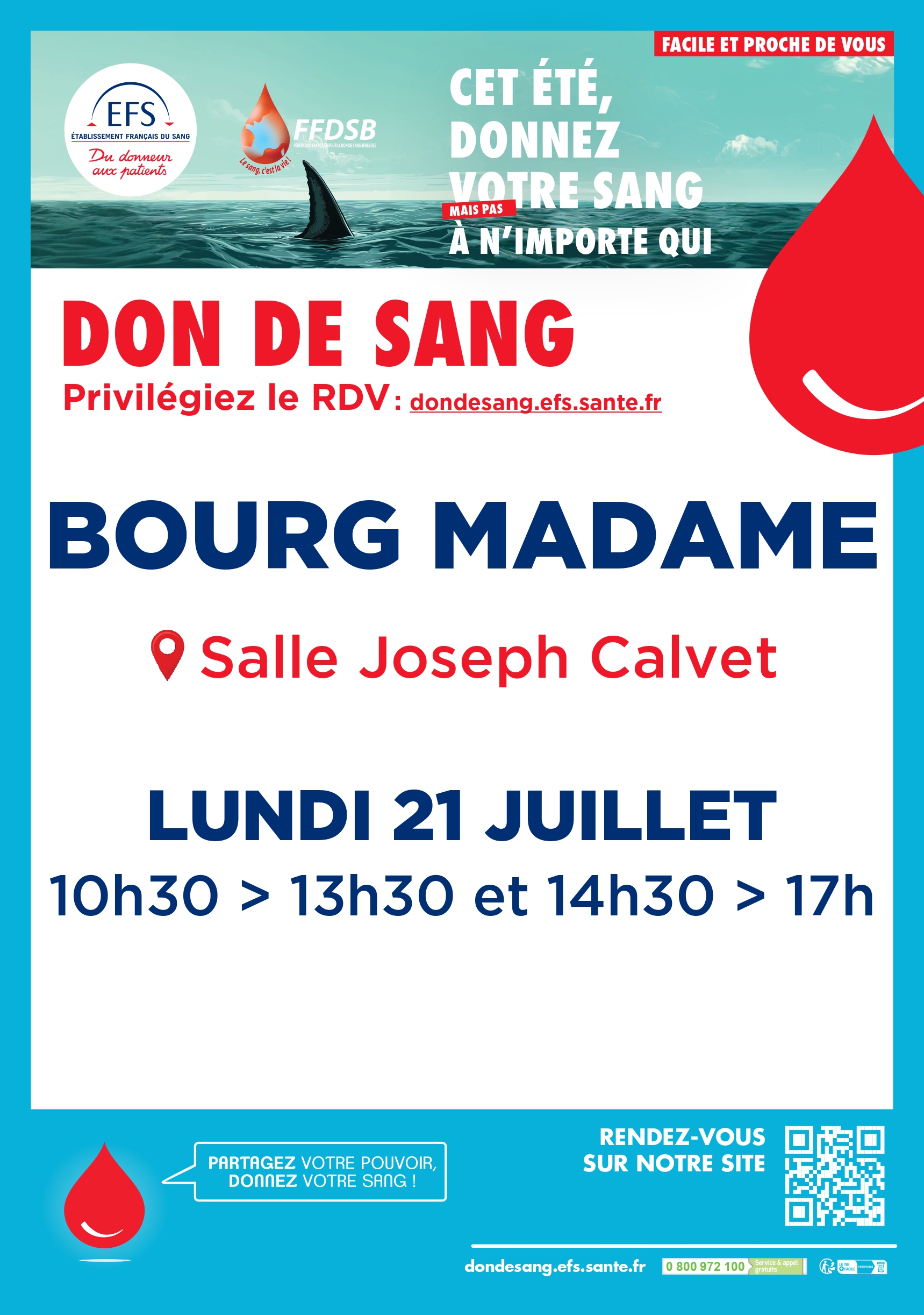 DON DE SANG – BOURG MADAME