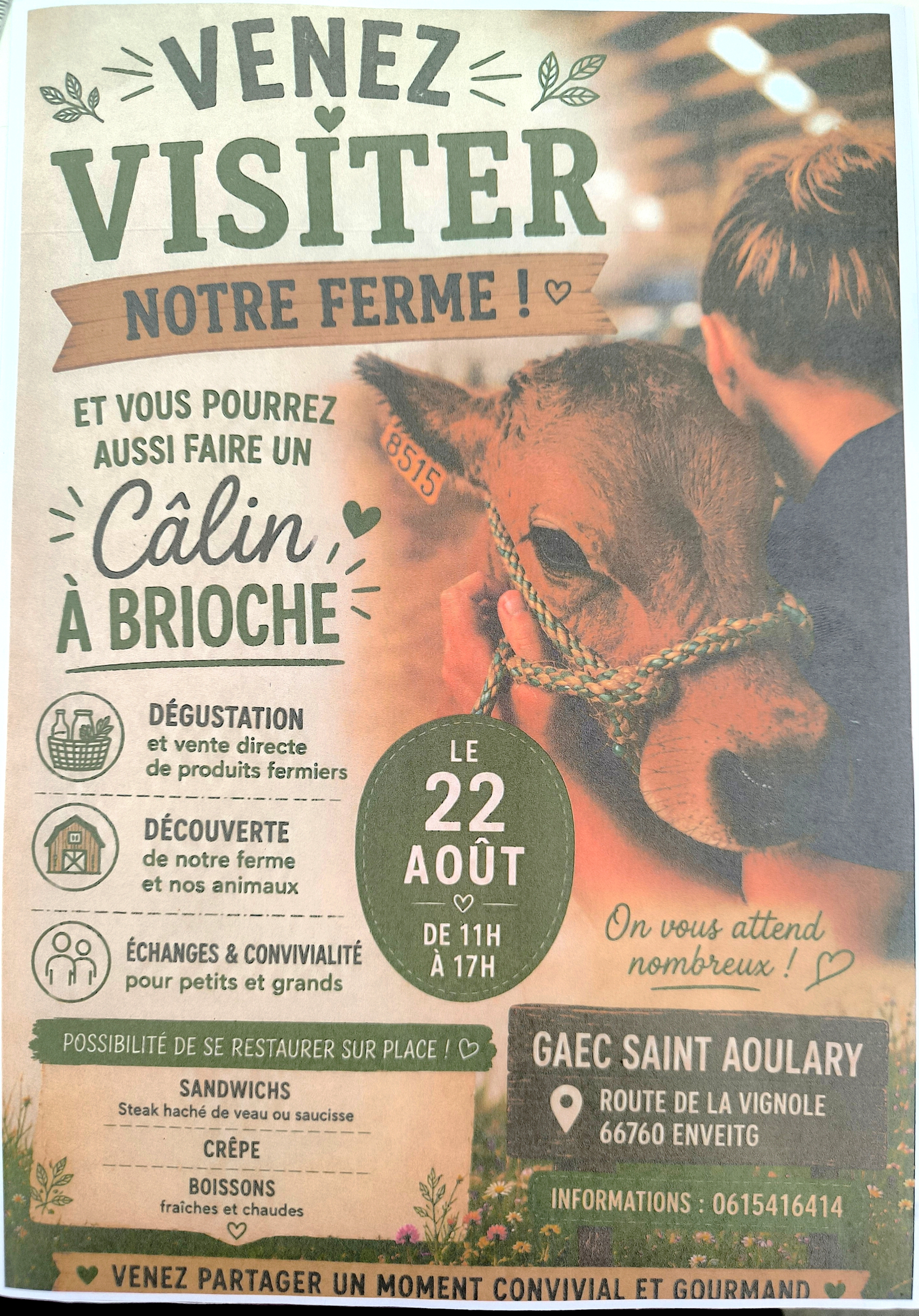 VISITE DE LA FERME AVEC ANIMATIONS