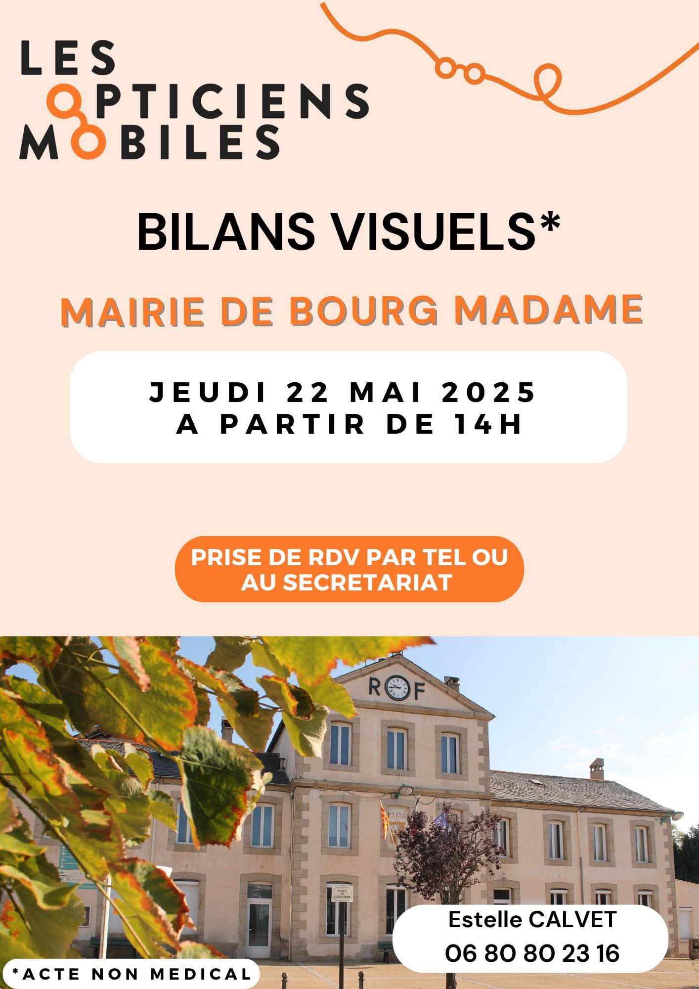 BILAN VISUEL AVEC VOTRE OPTICIENNE MOBILE