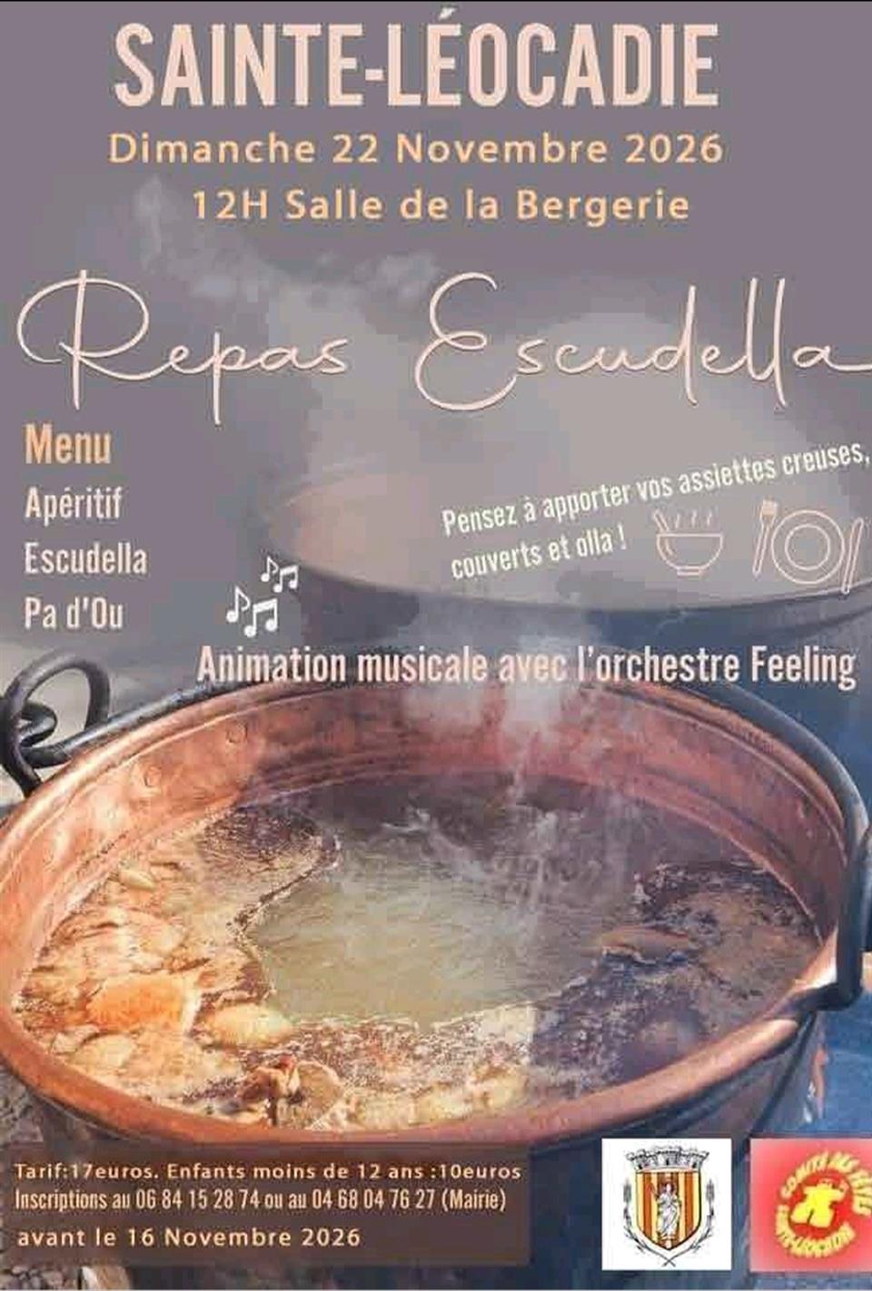 Repas escudella - sainte leocadie