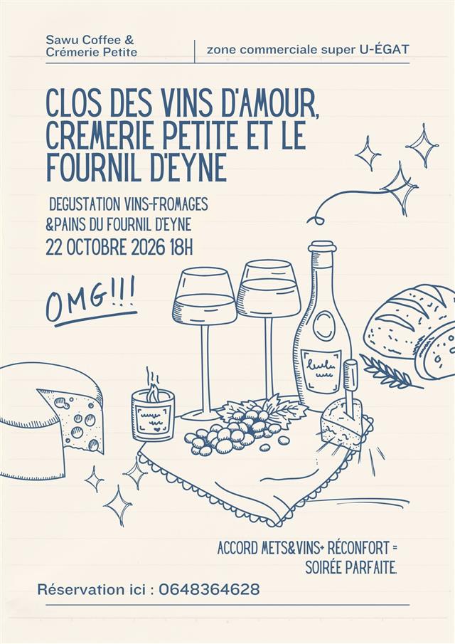 Dégustation vins-fromages & pains du fournil d’eyne - Égat