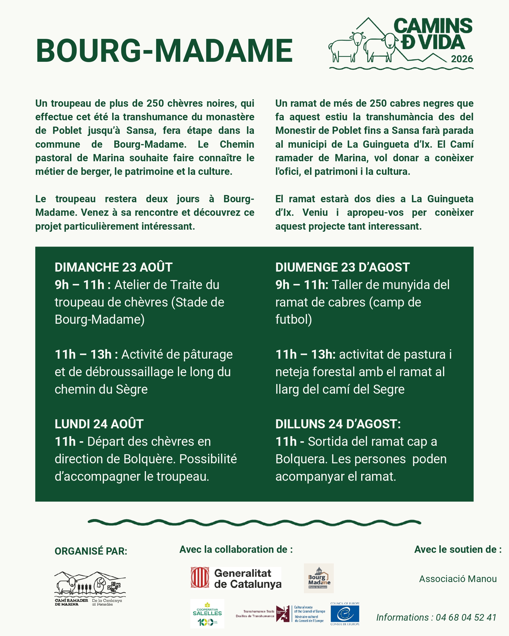 CAMINS DE VIDA – BOURG-MADAME
