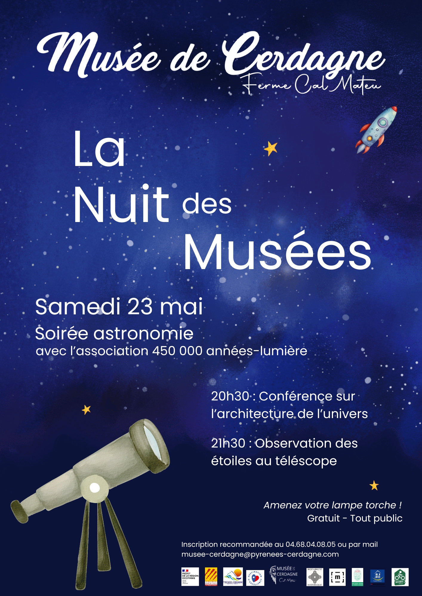 SOIRÉE ASTRONOMIE AU MUSÉE DE CERDAGNE